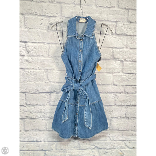 Dress Designer By Alice + Olivia In Blue Denim, Size: Xs