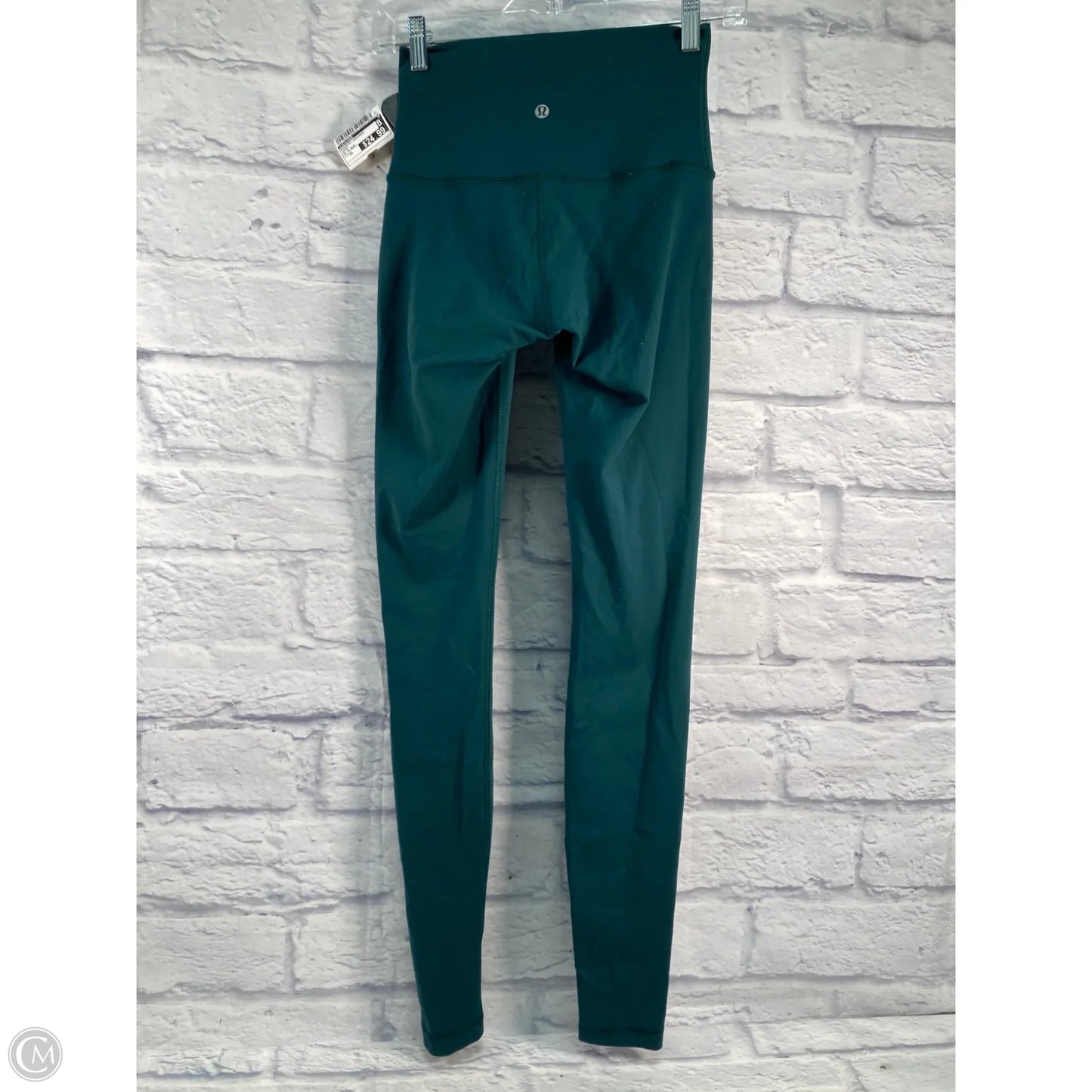 Athletic Leggings By Lululemon In Green, Size: Xs