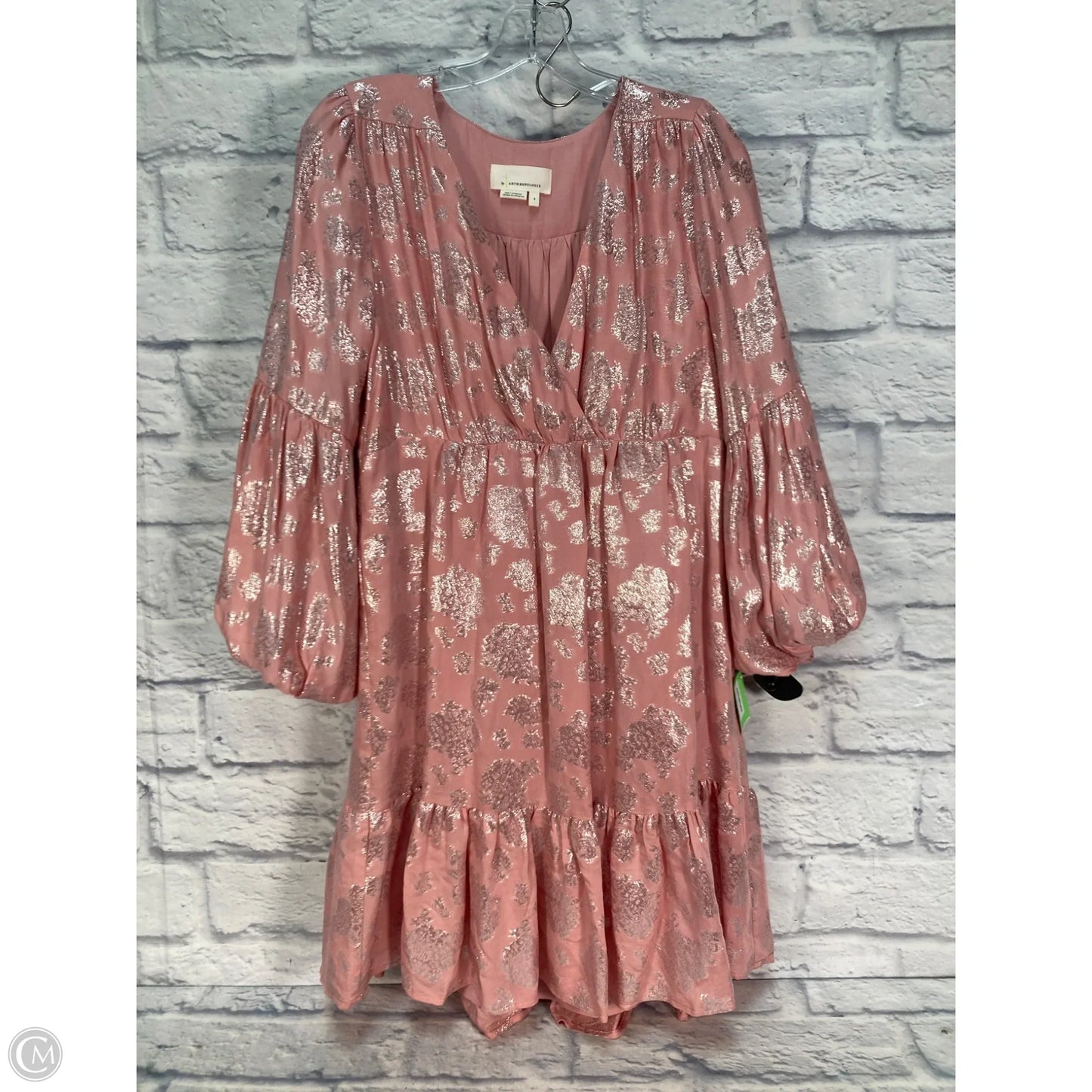 Dress Party Short By Anthropologie In Pink, Size: S