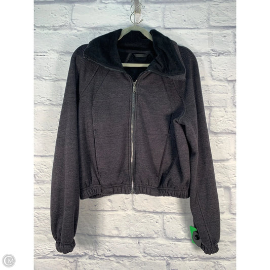 Athletic Jacket By Lululemon In Grey, Size: M
