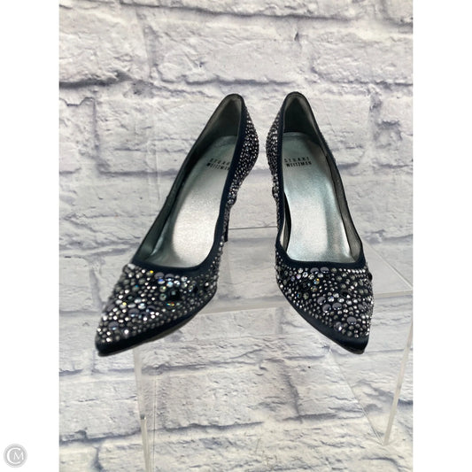 Shoes Designer By Stuart Weitzman In Blue & Silver, Size: 7
