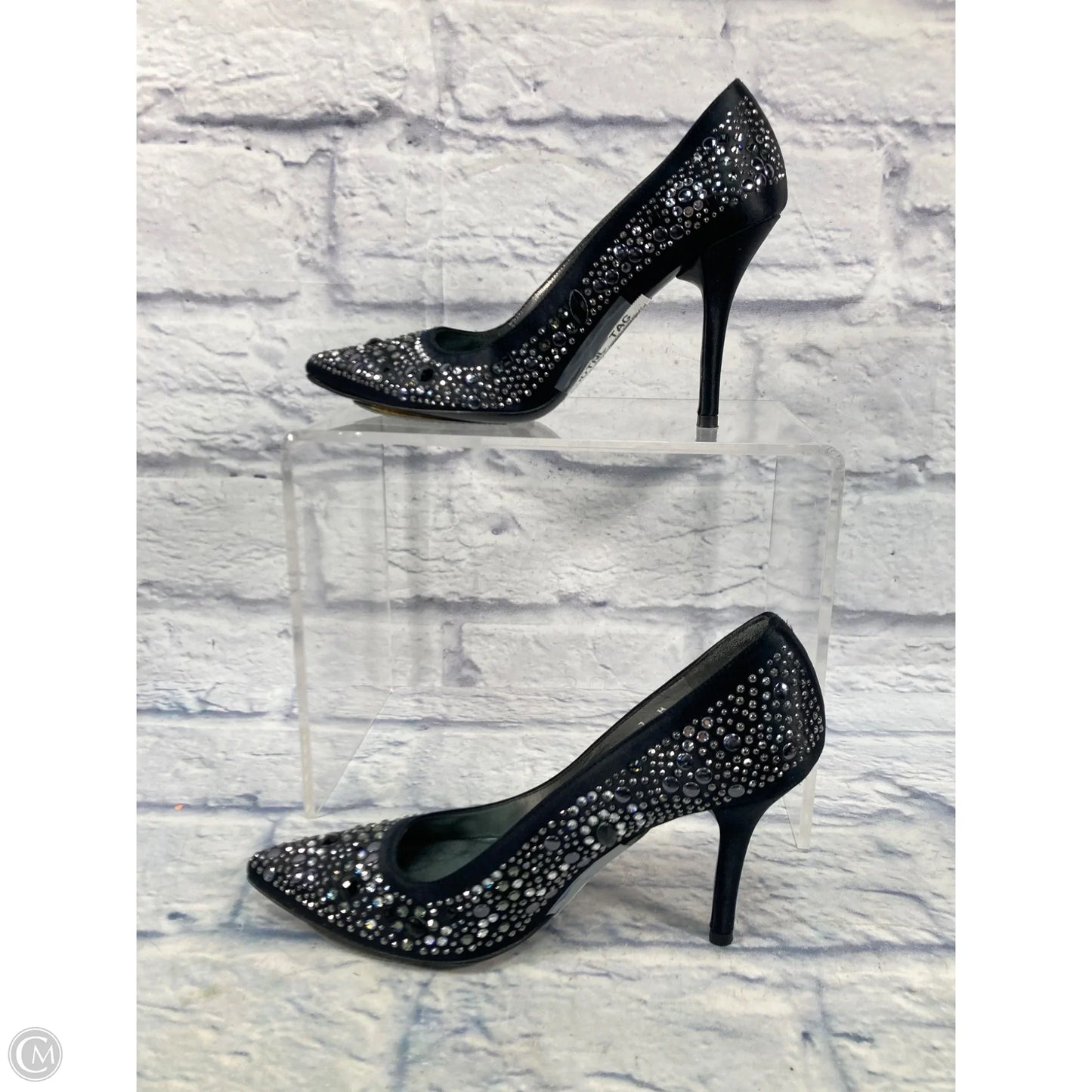 Shoes Designer By Stuart Weitzman In Blue & Silver, Size: 7