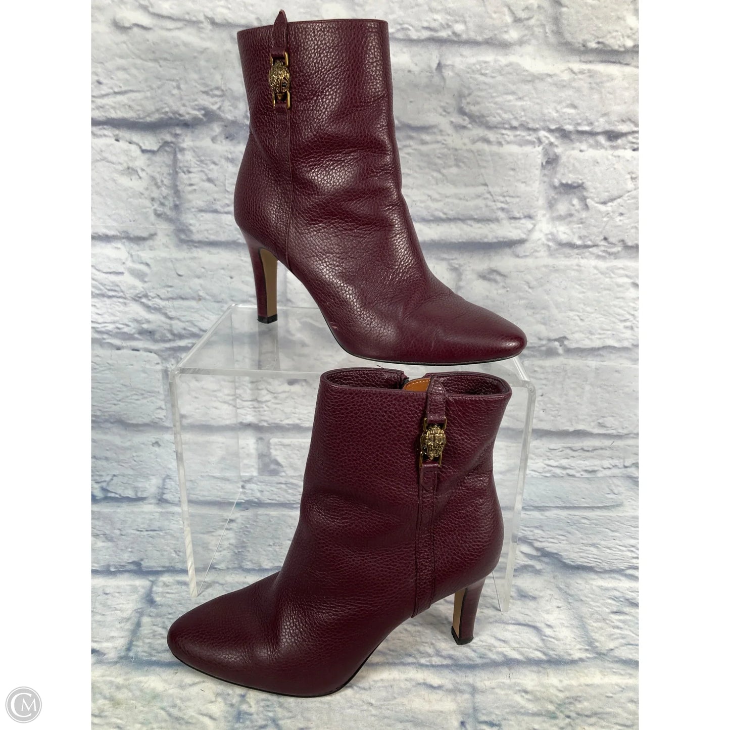 Boots Designer By Kurt Geiger In Maroon, Size: 7