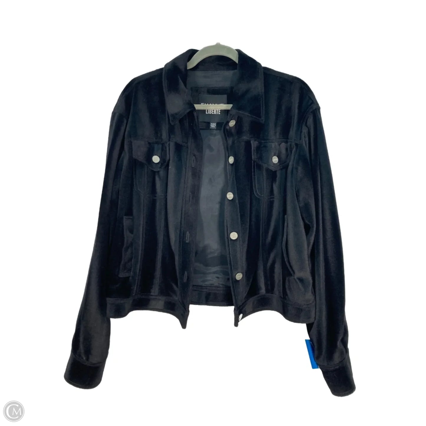 Jacket Faux Fur & Sherpa By Emanuel Ungaro In Black, Size: L