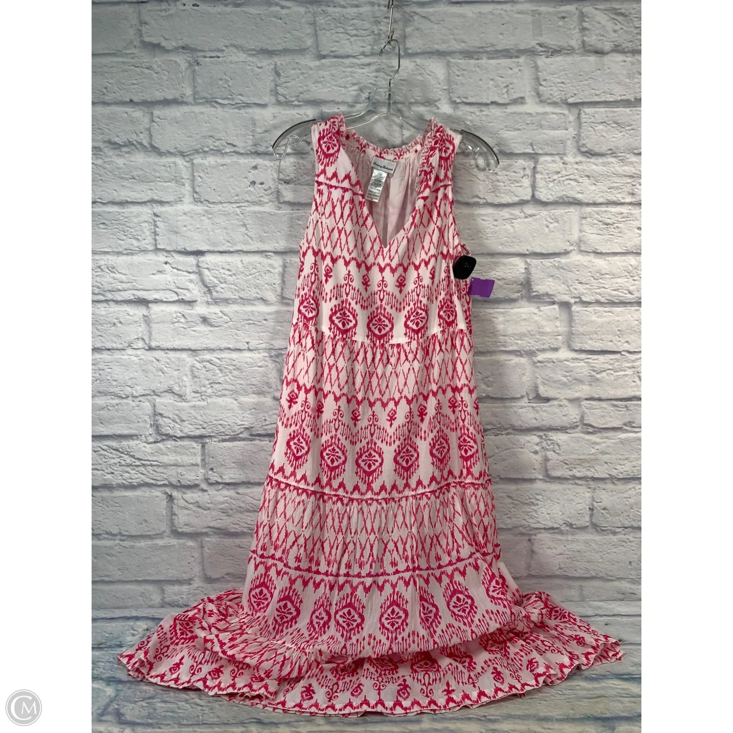 Dress Party Long By Tommy Bahama In Pink & White, Size: S