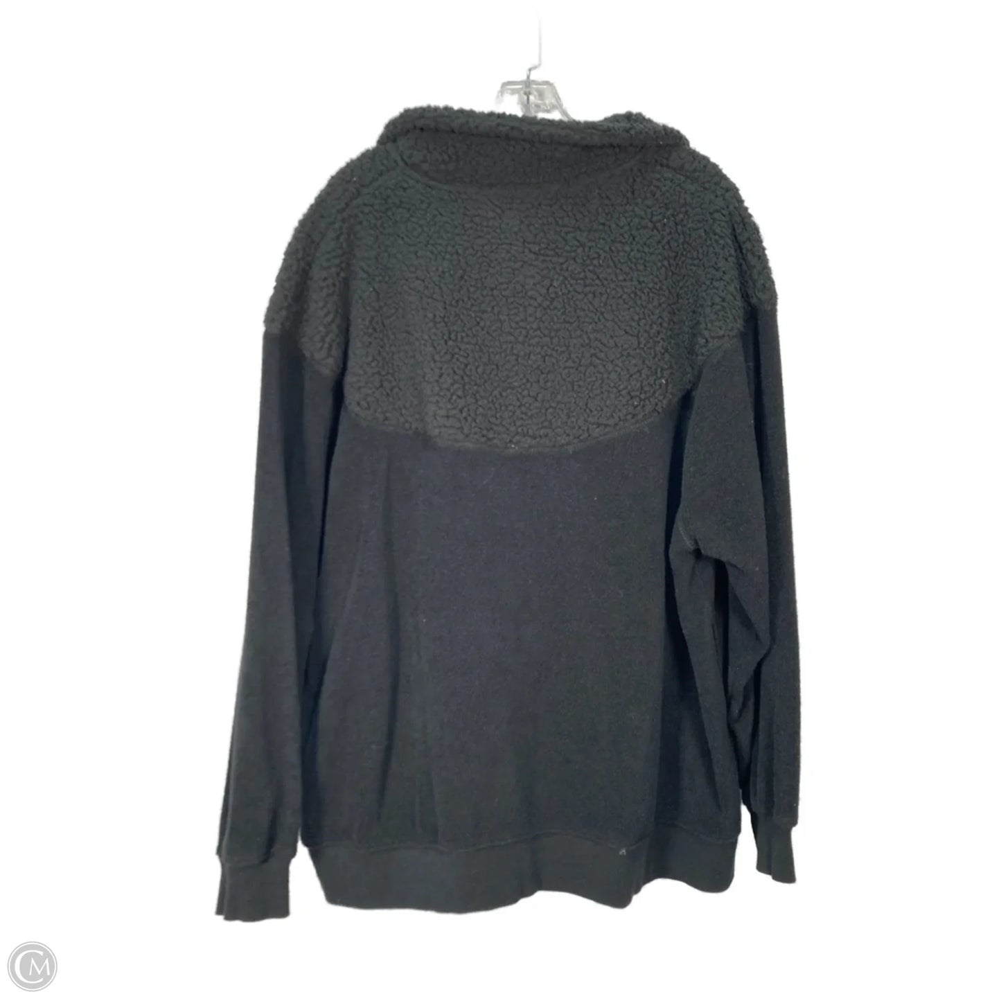 Jacket Faux Fur & Sherpa By Aerie In Black, Size: L