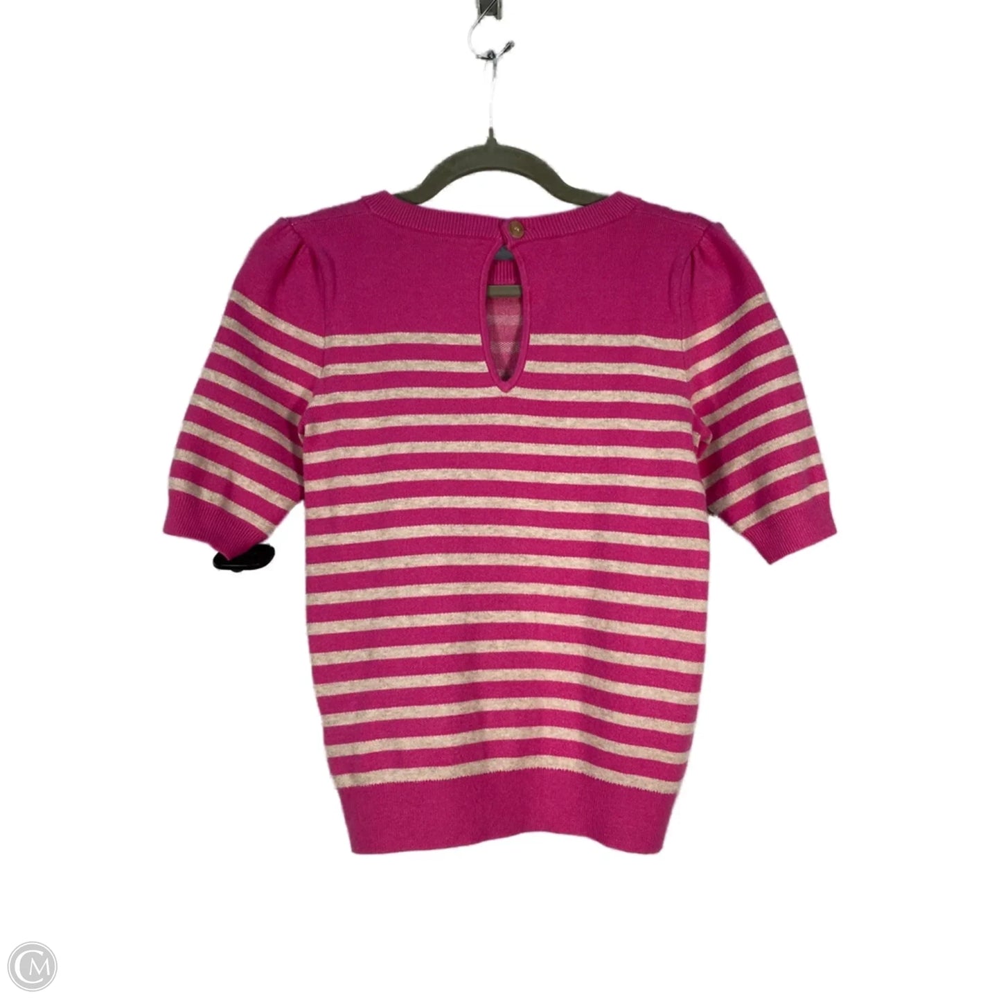 Sweater Short Sleeve By Maeve In Pink & Tan, Size: Xxs
