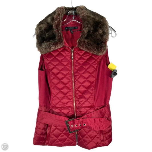 Vest Puffer & Quilted By White House Black Market In Red, Size: S