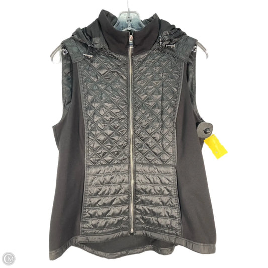 Vest Puffer & Quilted By White House Black Market In Black & Silver, Size: S