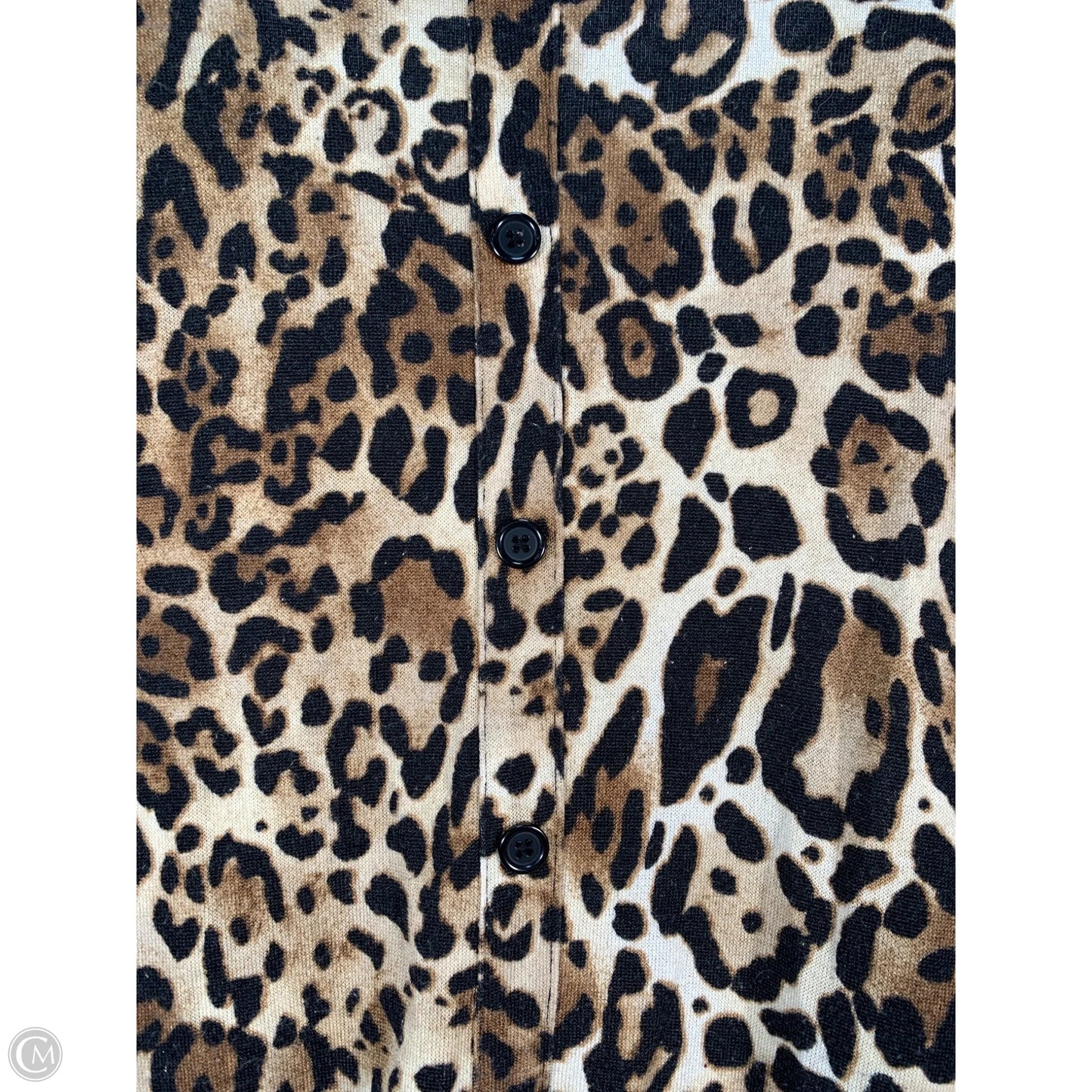 Tunic Long Sleeve By Chicos In Animal Print, Size: L