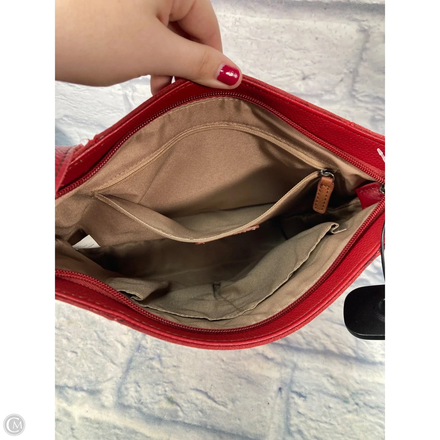 Handbag Leather By The Sak, Size: Medium