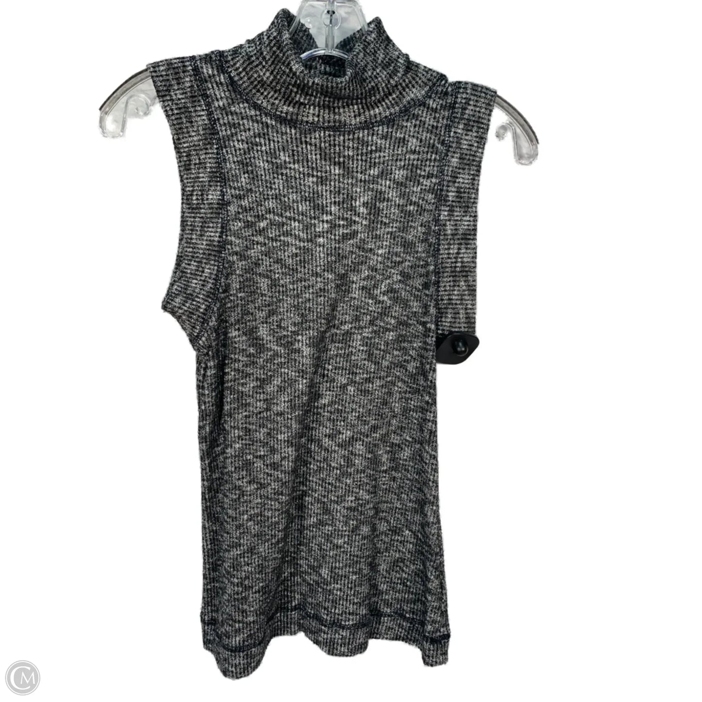 Top Sleeveless By Postmark In Black & White, Size: M