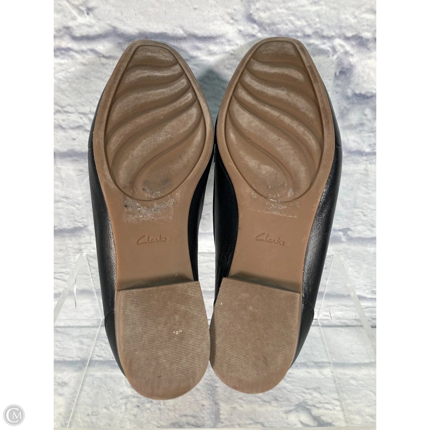 Shoes Flats By Clarks In Black, Size: 9