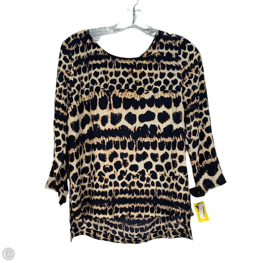 Blouse Long Sleeve By Maeve In Animal Print, Size: S