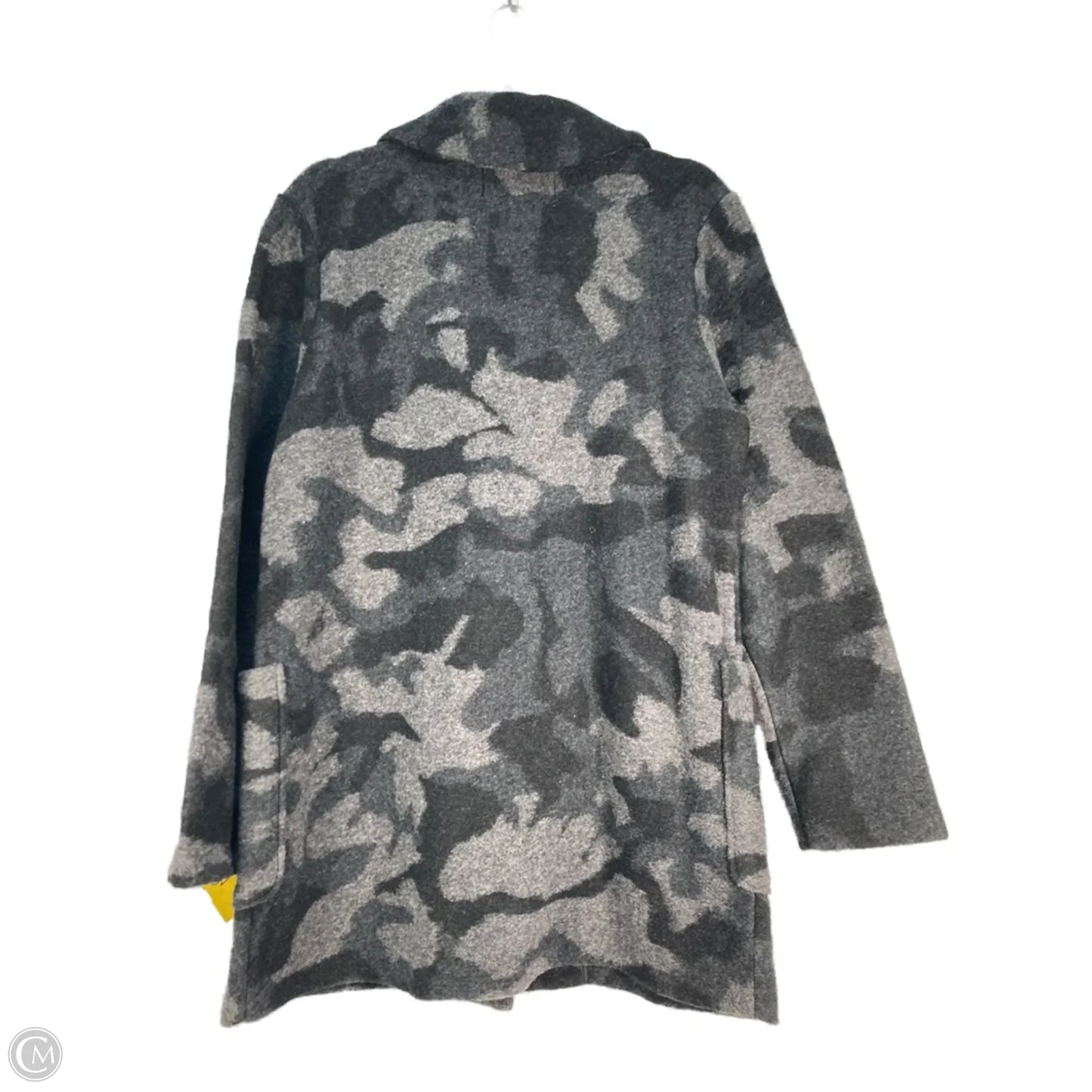 Coat Peacoat By Rachel Zoe In Black & Grey, Size: M