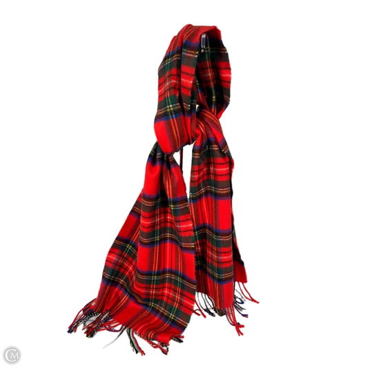 Scarf Winter By Clothes Mentor In Green & Red
