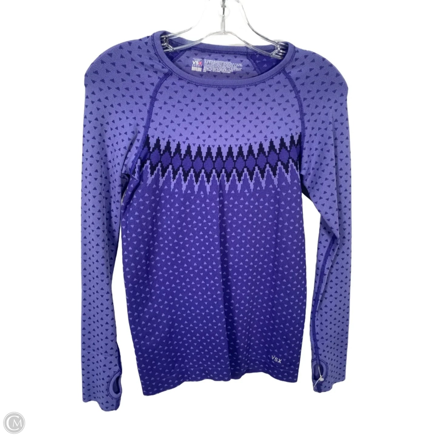 Athletic Top Long Sleeve Crewneck By Victorias Secret In Purple, Size: Xs