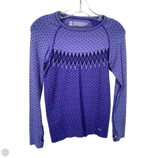 Athletic Top Long Sleeve Crewneck By Victorias Secret In Purple, Size: Xs