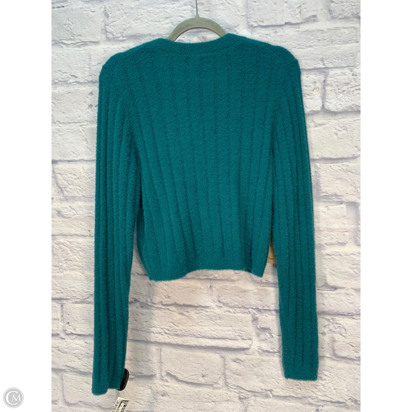 Sweater Cardigan By Clothes Mentor In Aqua, Size: L