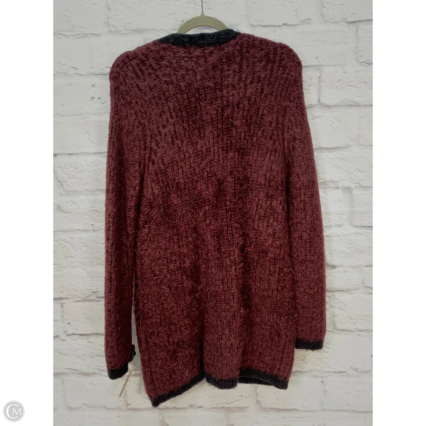 Sweater Cardigan By Bishop + Young In Maroon, Size: M