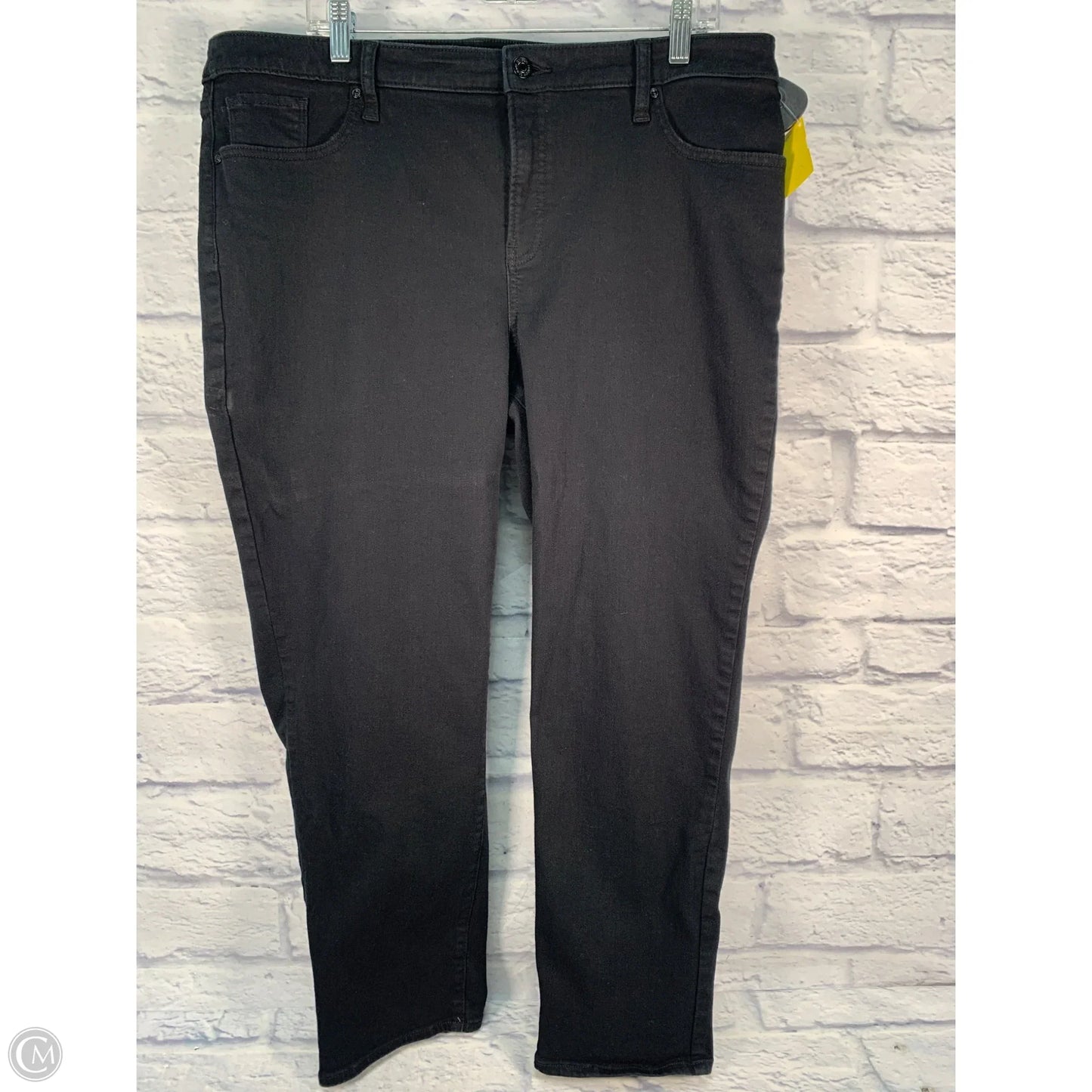 Jeans Cropped By Chicos In Black Denim, Size: 16