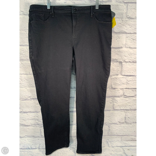 Jeans Cropped By Chicos In Black Denim, Size: 16