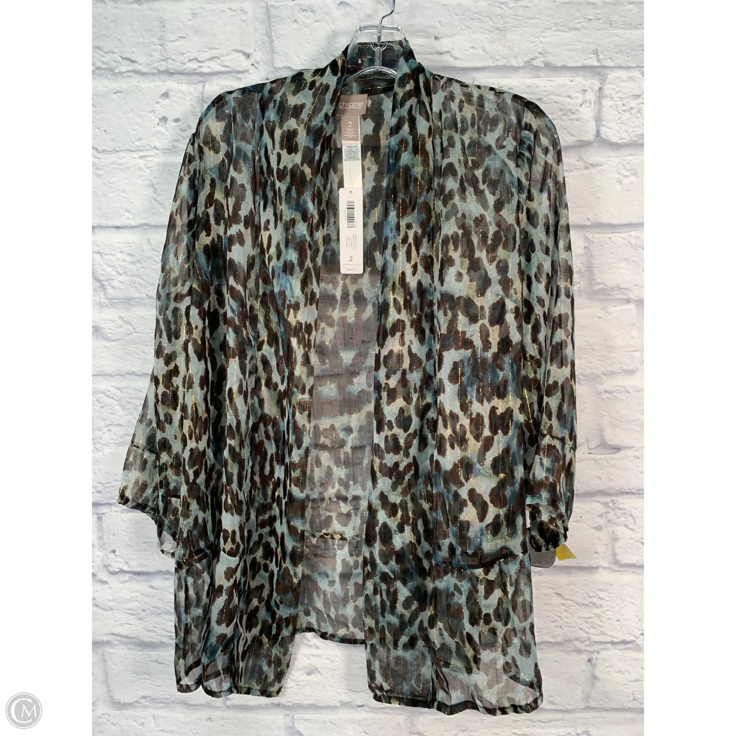 Kimono By Chicos In Animal Print, Size: L