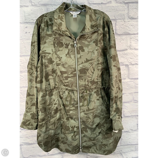 Coat Raincoat By Tommy Bahama In Camouflage Print, Size: M