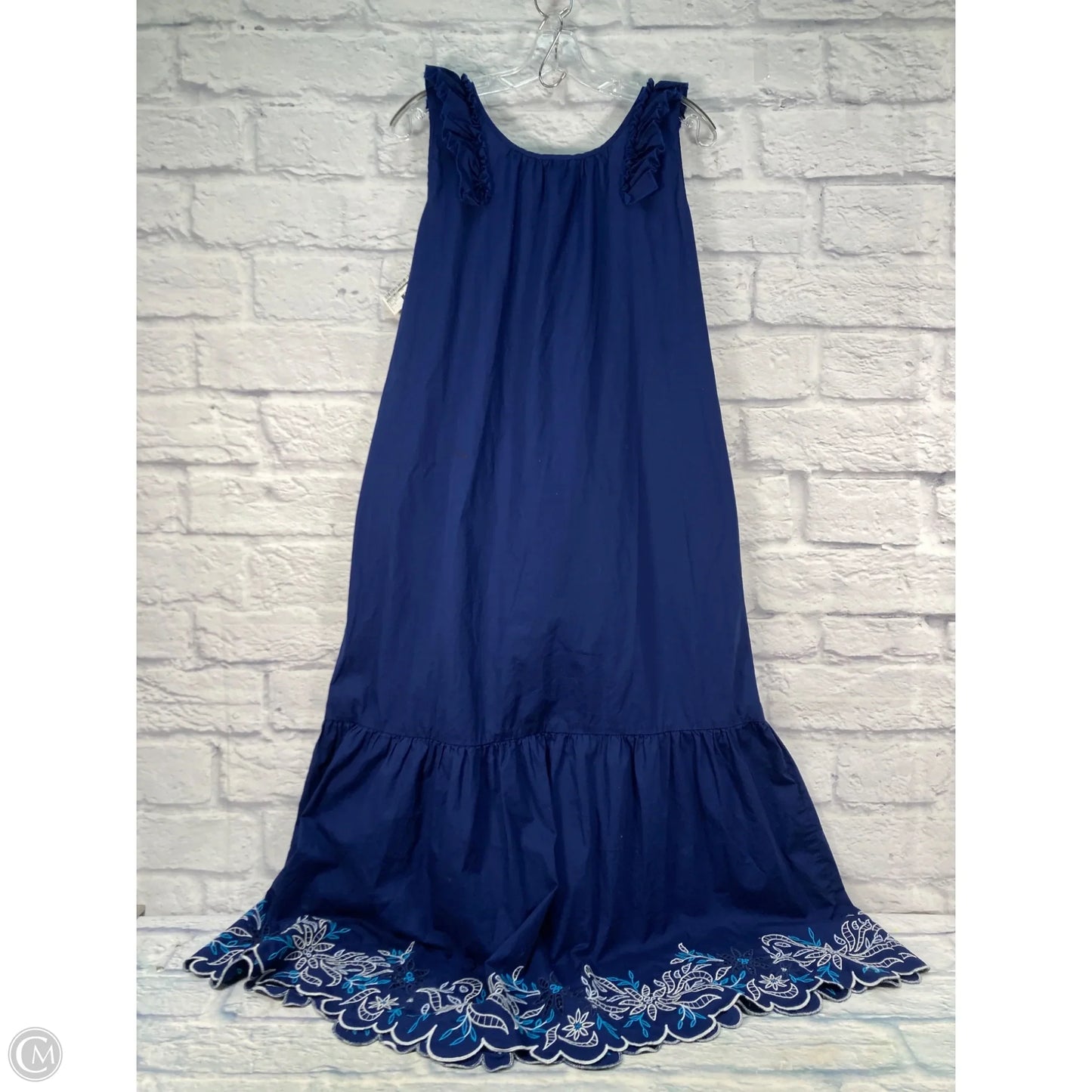 Dress Party Long By Johnny Was In Blue & White, Size: S