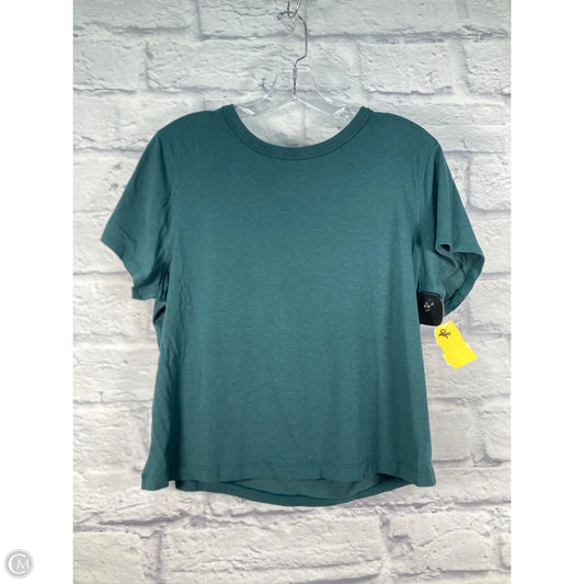 Athletic Top Short Sleeve By Lululemon In Teal, Size: M