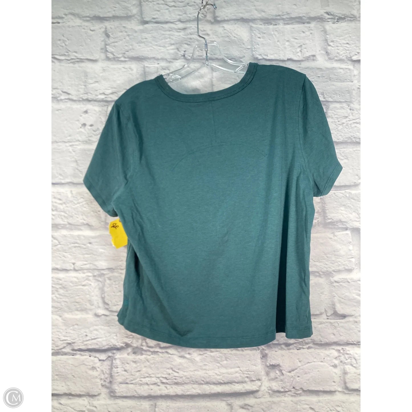 Athletic Top Short Sleeve By Lululemon In Teal, Size: M