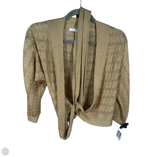 Top 3/4 Sleeve Designer By Diane Von Furstenberg In Gold, Size: M