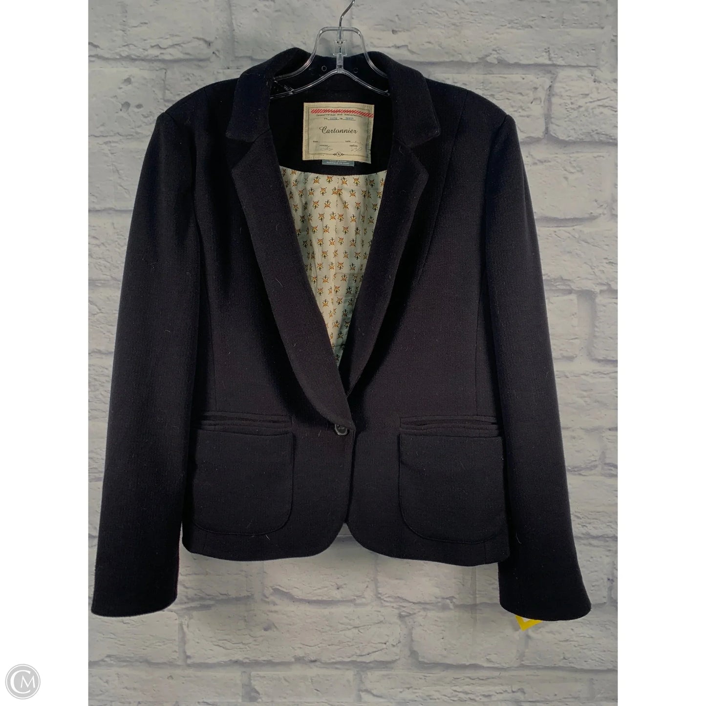 Blazer By Clothes Mentor In Black, Size: L