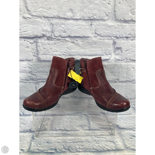 Boots Ankle Flats By Earth Origins In Red, Size: 9