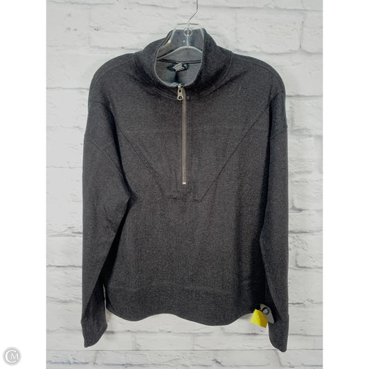 Athletic Jacket By Andrea In Black & Grey, Size: Xl