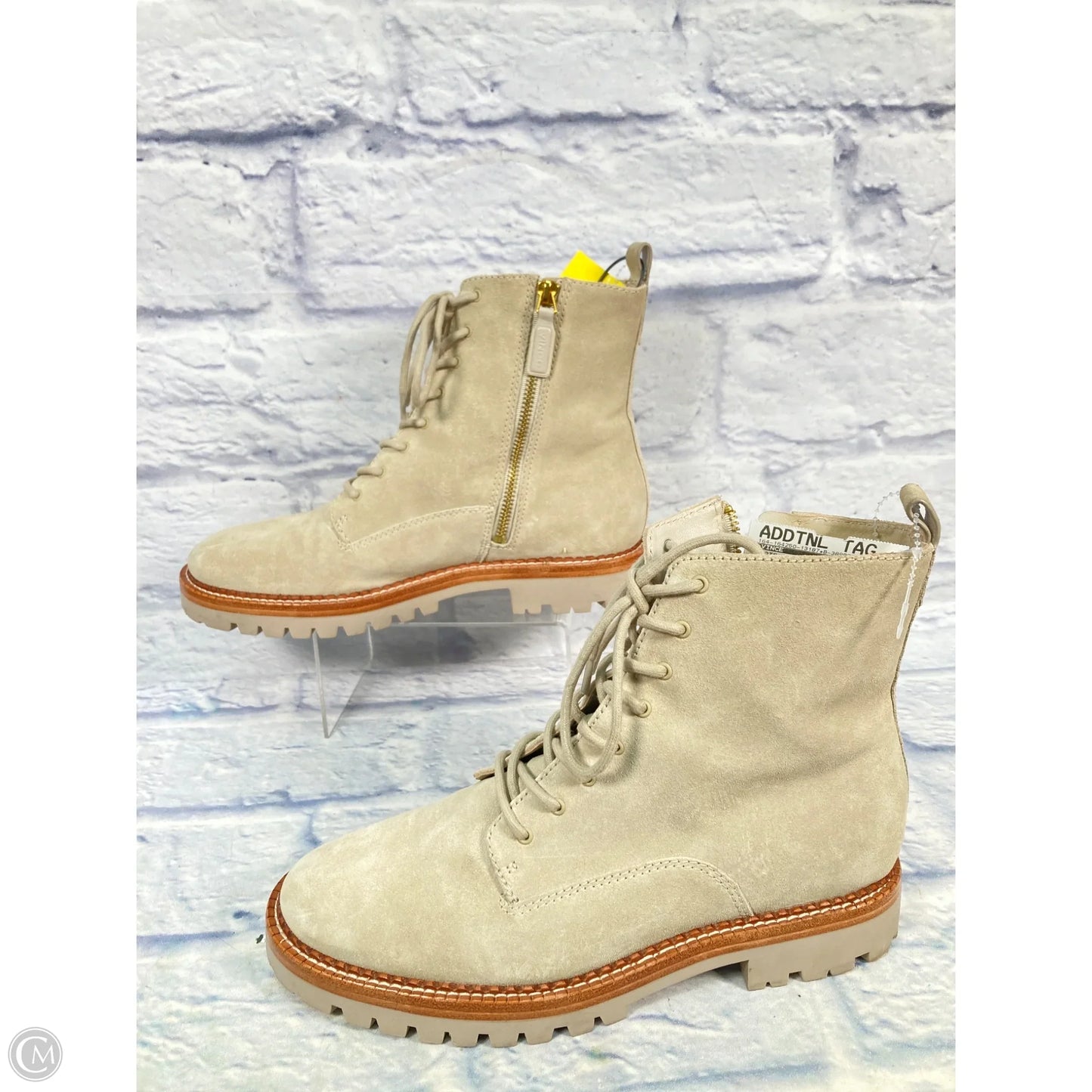 Boots Combat By Vince In Tan, Size: 9.5