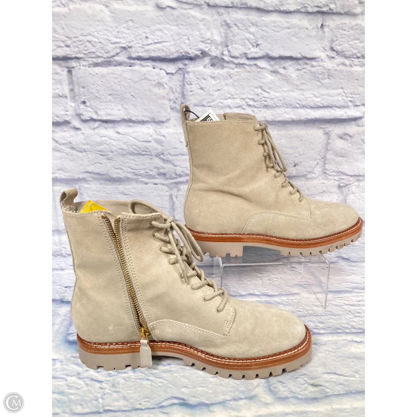 Boots Combat By Vince In Tan, Size: 9.5