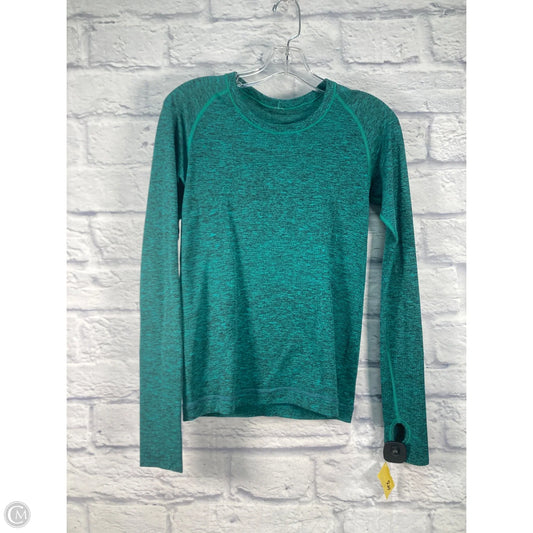 Athletic Top Long Sleeve Crewneck By Lululemon In Green, Size: S
