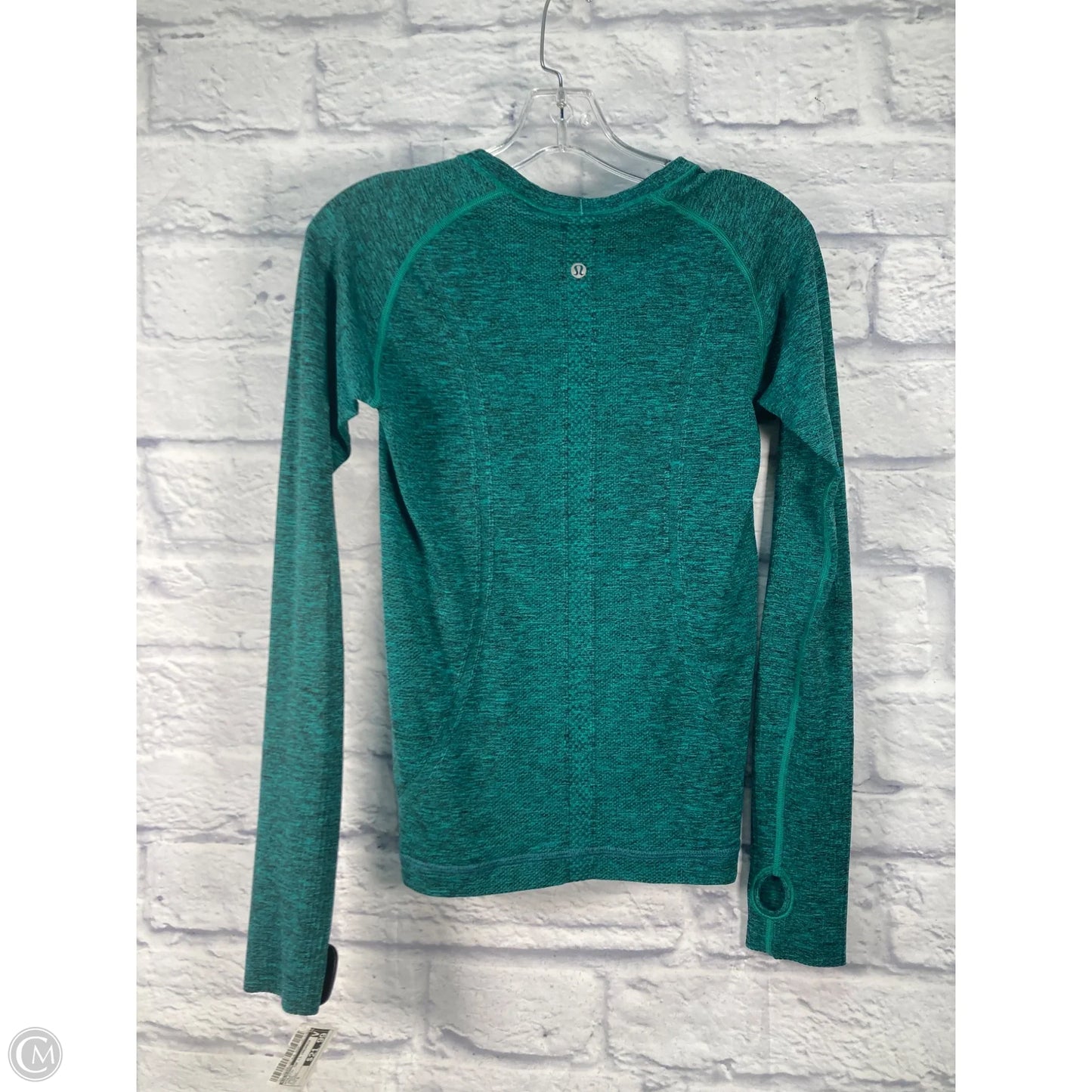 Athletic Top Long Sleeve Crewneck By Lululemon In Green, Size: S