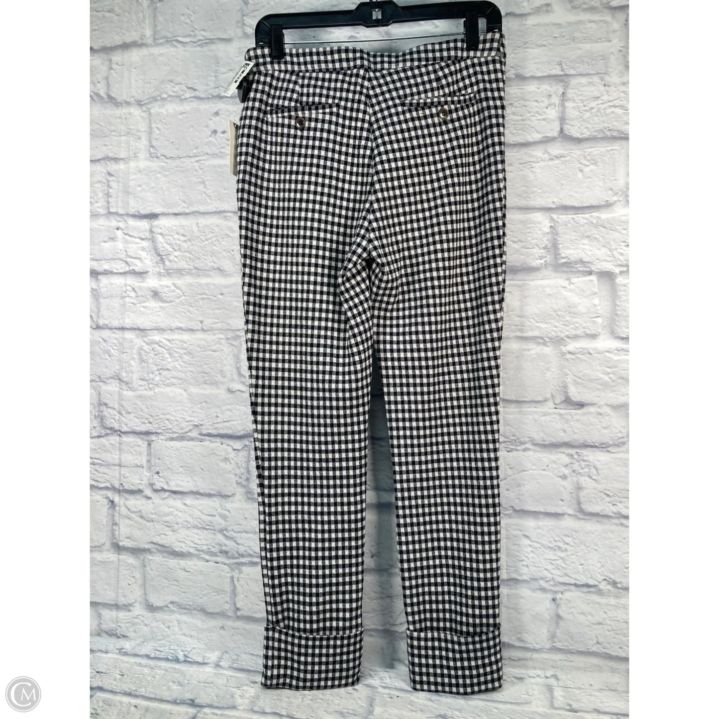 Pants Cropped By Anthropologie In Black & Cream, Size: 4