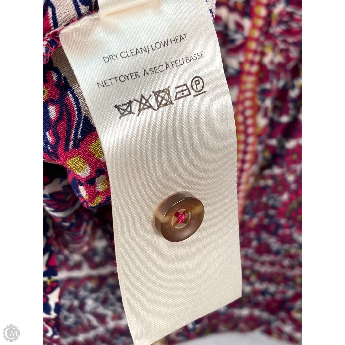 Tunic Long Sleeve By Maeve In Blue & Pink, Size: S