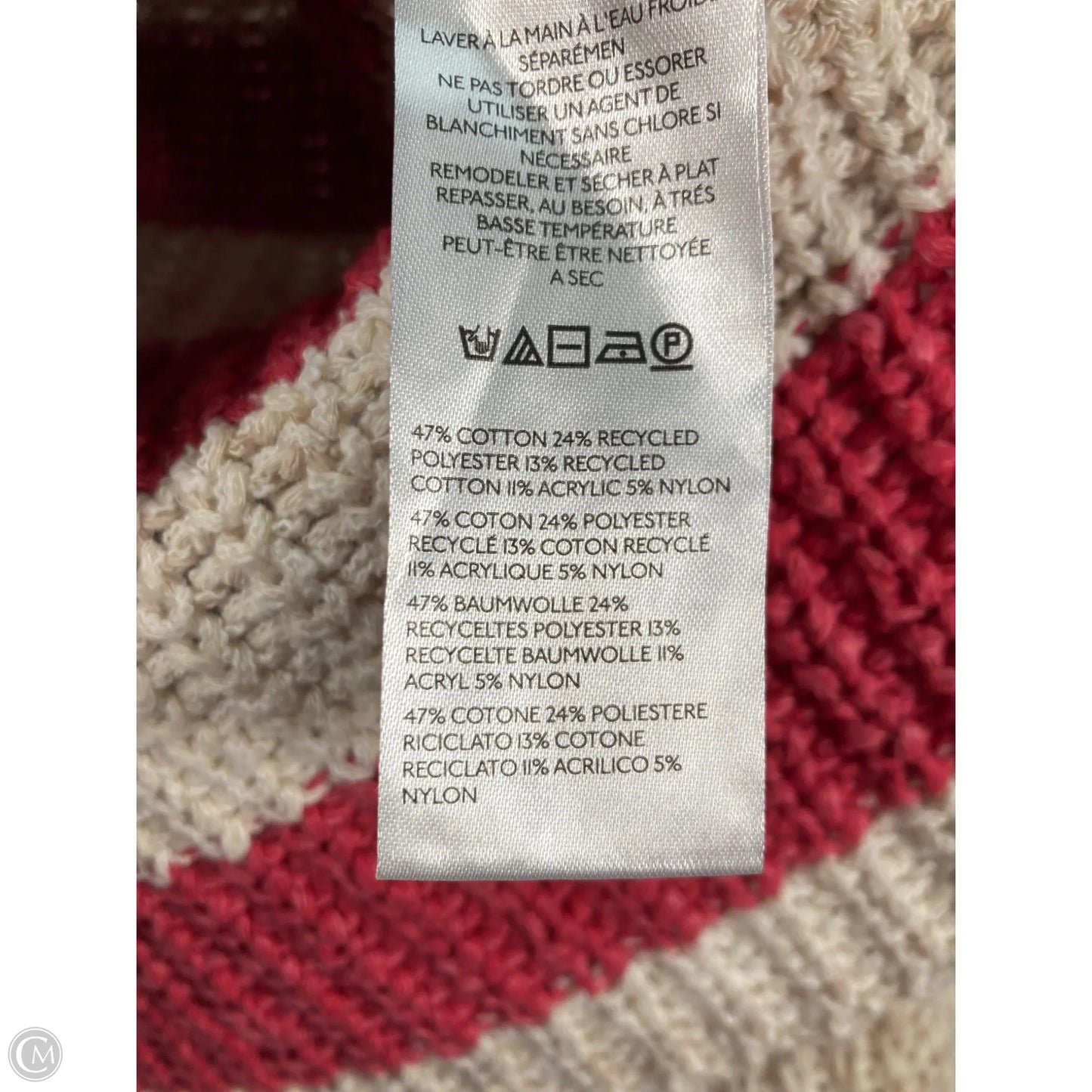 Sweater By Pilcro In Cream & Pink, Size: Xs