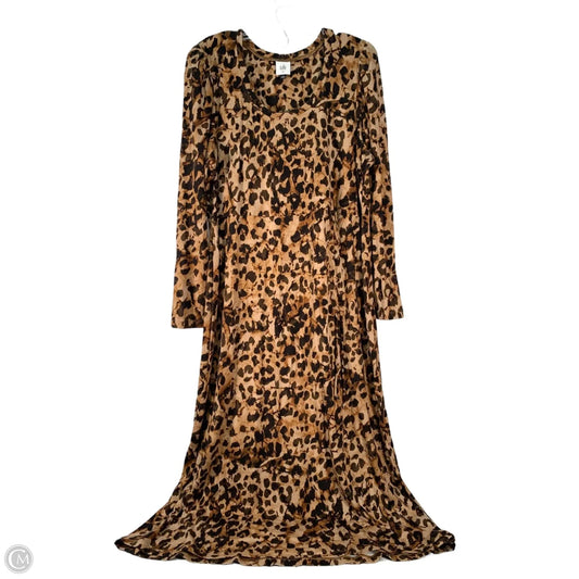 Dress Casual Maxi By Cabi In Animal Print, Size: Xl