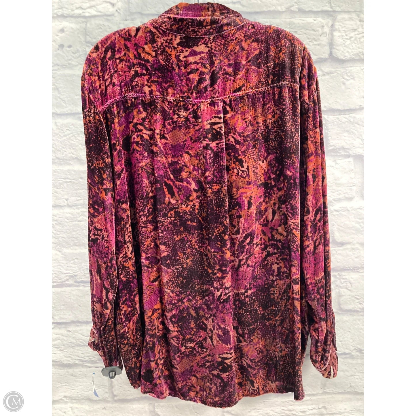 Top Long Sleeve By Johnny Was In Orange & Purple, Size: Xl