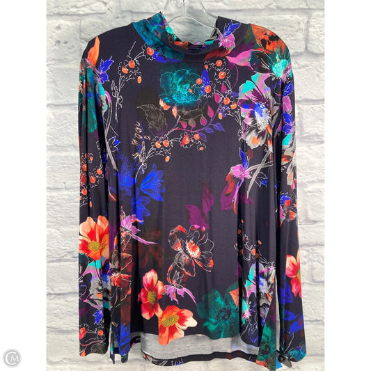 Top Long Sleeve By Johnny Was In Blue & Purple, Size: Xl