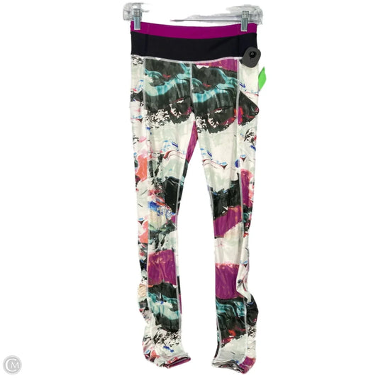 Athletic Leggings By Lululemon In Green & Purple, Size: S