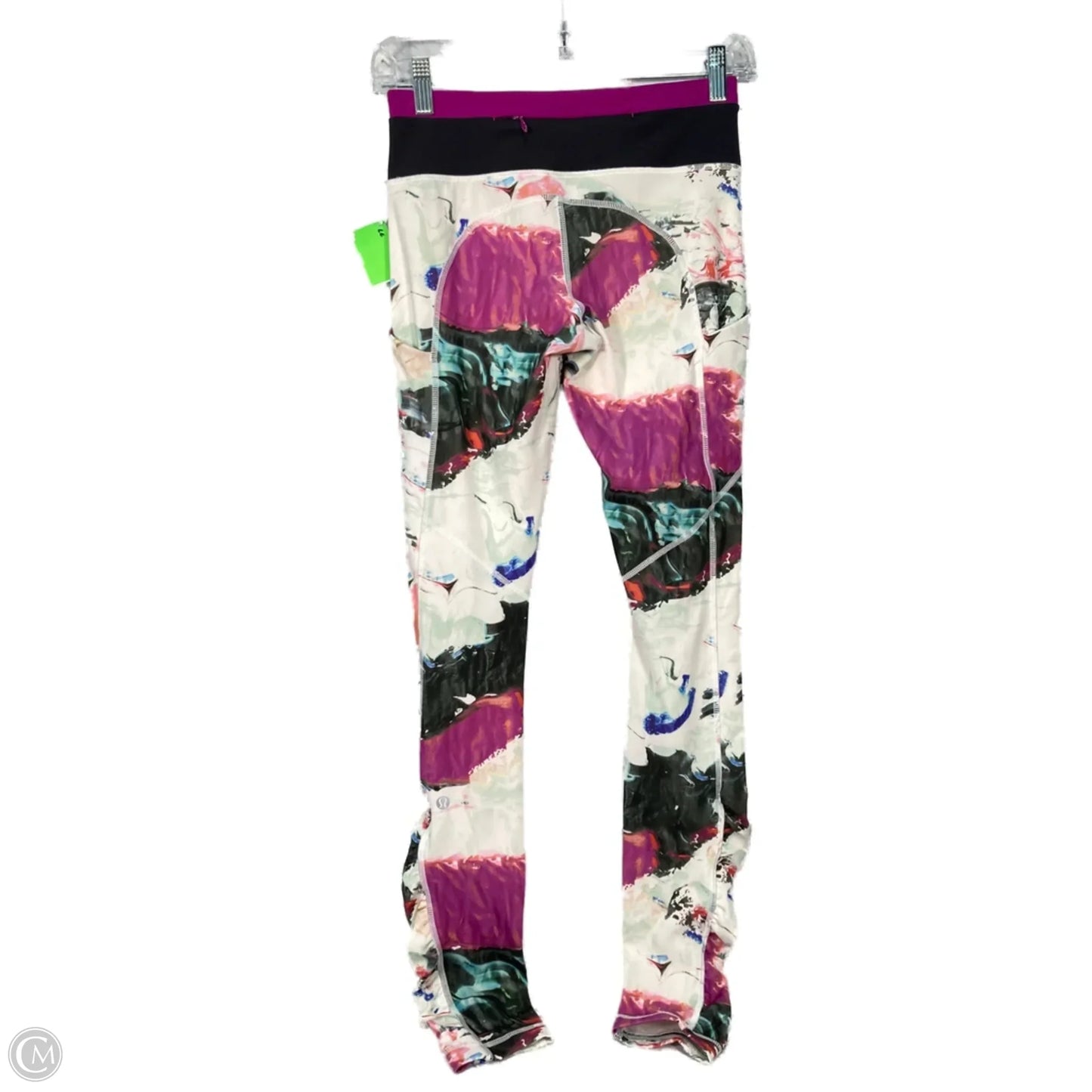 Athletic Leggings By Lululemon In Green & Purple, Size: S