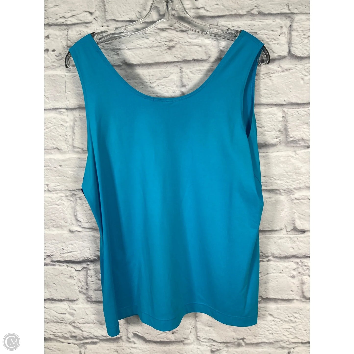 Top Sleeveless By Chicos In Blue, Size: L
