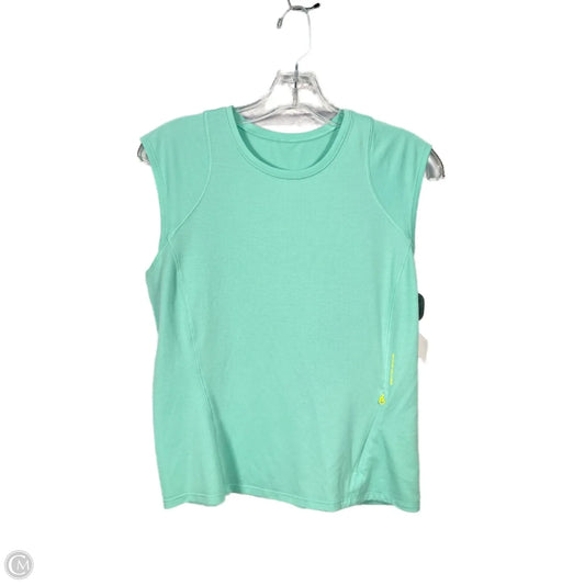 Athletic Top Short Sleeve By Lululemon In Green, Size: M