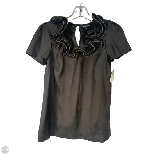 Top Short Sleeve By Top Shop In Black, Size: S
